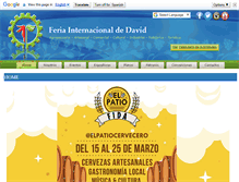 Tablet Screenshot of feriadedavid.com